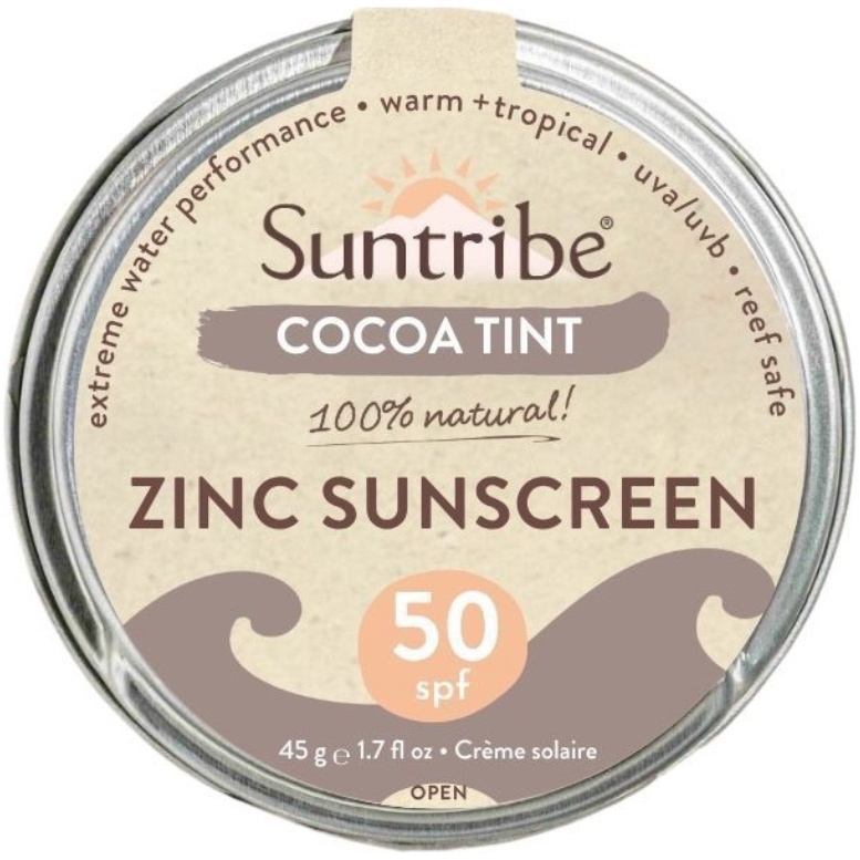 2026 Suntribe Bio-Mineral-Zink-Zinn SPF 50 STZT - Cocoa Tint
